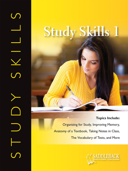 Title details for Study Skills Book 1 by Saddleback Educational Publishing - Available